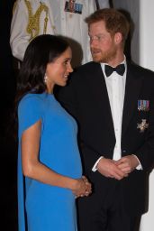 Meghan Markle and Prince Harry at a State Dinner in Suva, Fiji
