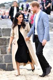 Meghan Markle and Prince Harry at South Melbourne Beach in Melbourne 10/18/2018