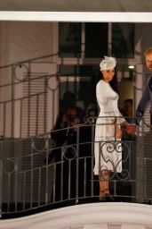 Meghan Markle and Prince Harry at the Grand Pacific Hotel in Suva, Fiji