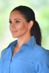Meghan Markle at the Unveiling of The Queen