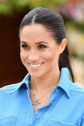 Meghan Markle at the Unveiling of The Queen