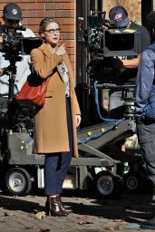 Melissa Benoist – "Supergirl" Set in Vancouver 10/11/2018