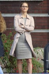 Melissa Benoist - "Supergirl" Set in Vancouver 10/29/2018