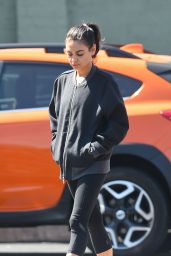 Mila Kunis in Leggings Out in Los Angeles 10/02/2018