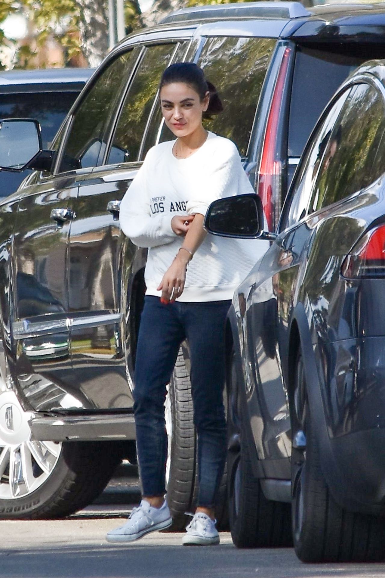 Mila Kunis - Leaving a Friends House in LA 10/12/2018 • CelebMafia