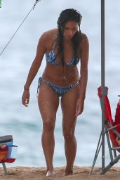 Nicole Scherzinger in Bikini on the Beach in Hawaii 10/12/2018
