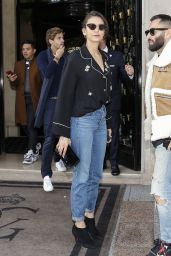 Nina Dobrev - Leaving Her Hotel in Paris 09/29/2018