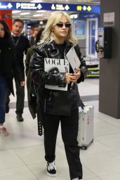Rita Ora at Milan Malpensa Airport 10/26/2018