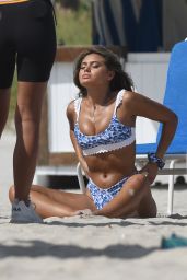Sofia Jamora Bikini Photoshoot - Beach in Miami 10/22/2018