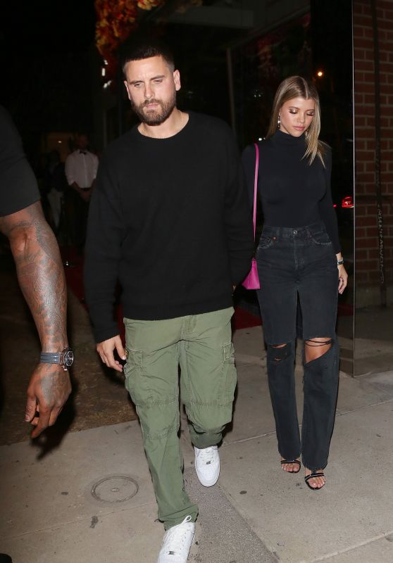 Sofia Richie With Scott Disick Outside Maddox Gallery in West Hollywood 10/11/2018