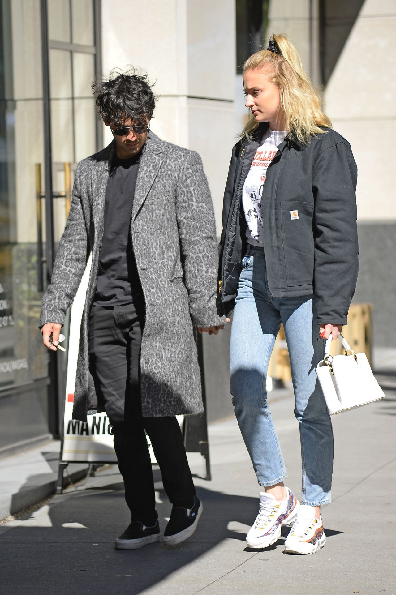 Sophie Turner and Joe Jonas on a Stroll in NYC 10/12/2018 • CelebMafia