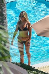Sylvie Meis in Bikini by the Poolside in Miami 10/06/2018