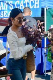 Vanessa Hudgens Shopping at the Farmers Market in Los Angeles 10/21/2018