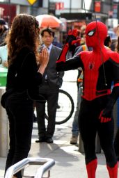 Zendaya Coleman - "Spider-Man: Far from Home" Set in New York 10/12/2018