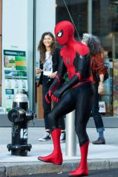 Zendaya – On the Set of "Spiderman: Far from Home" in NY 10/15/2018