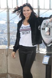 Adriana Lima - Photoshoot at the Empire State Building in NYC 11/07/2018