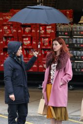 Anne Hathaway - "Modern Love" Set in Brooklyn 11/26/2018