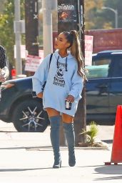 Ariana Grande - Going to a Recording Studio in Hollywood 11/09/2018