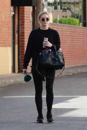 Ashlee Simpson in All Black Outfit 11/16/2018