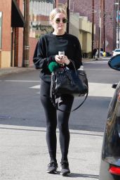 Ashlee Simpson in All Black Outfit 11/16/2018