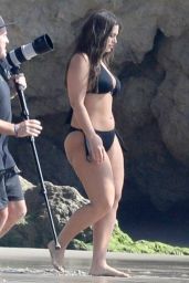 Ashley Graham in Bikini - Photoshoot on the Beach in Malibu 11/06/2018