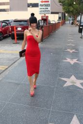 Bai Ling in a Red Dress - Outside Avalon in Hollywood 11/10/2018