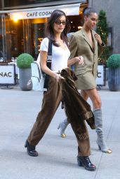 Bella Hadid and Cindy Bruna - Outside VS Office in NYC 11/07/2018