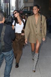 Bella Hadid and Cindy Bruna - Outside VS Office in NYC 11/07/2018