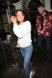 Christina Milian Leaving Madeo Restaurant in Beverly Hills 11/21/2018