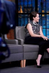 Claire Foy - Late Night with Seth Meyers in NYC 11/05/2018