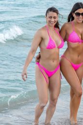 Claudia Romani, Melissa Lori and Anais Zanotti in  Bikinis on South Beach in Miami 11/25/2018
