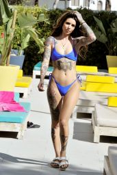 Darylle Sargeant in Blue Bikini - Ibiza, October 2018