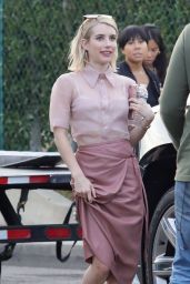 Emma Roberts - "Vintage Convertible" Set in Beverly Hills 11/01/2018