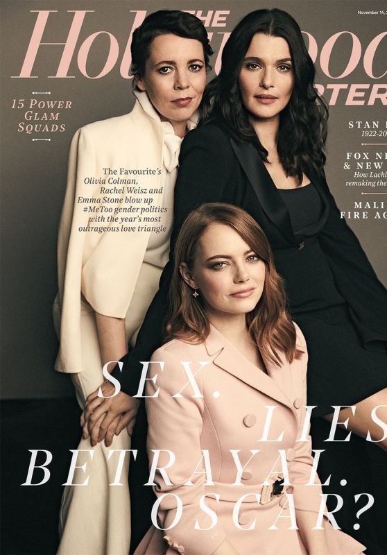 Emma Stone, Rachel Weisz and Olivia Colman - The Hollywood Reporter November 2018