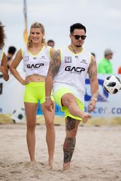 Eugenie Bouchard - SI Celebrity Beach Soccer Match in Miami 11/17/2018