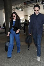 Felicity Jones With Her Husband Charles Guard at LAX Airport 11/19/2018