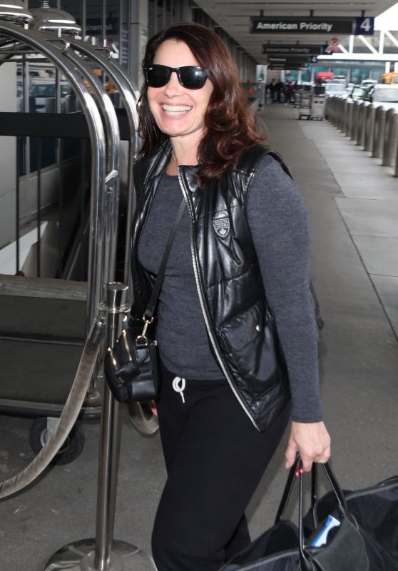 Fran Drescher at LAX Airport in Los Angeles 11/07/2018