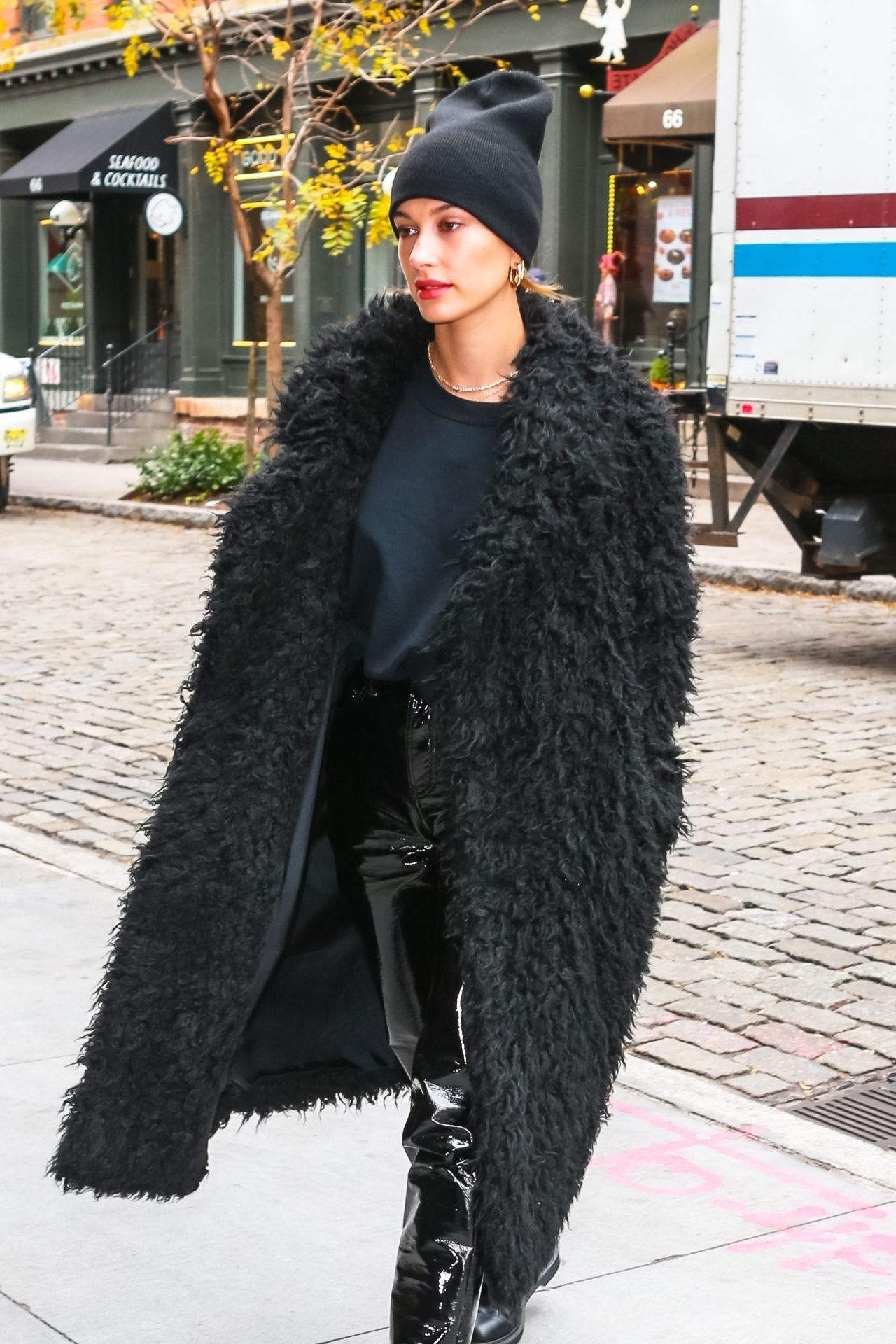 Hailey Bieber Street Fashion - Leaving Her Apartment in NYC 11/17/2018 ...