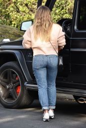 Hilary Duff in Ripped Jeans - Studio City 11/21/2018
