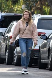 Hilary Duff in Ripped Jeans - Studio City 11/21/2018