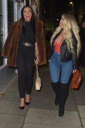 Holly Hagan Night Out With Abbie Holborn 11/18/2018