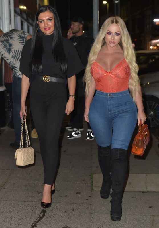 Holly Hagan Night Out With Abbie Holborn 11/18/2018