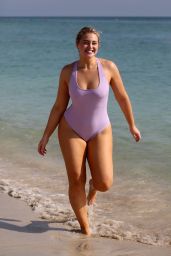 Iskra Lawrence in Different Bikinis and Swimsuits  Photoshoot for Aerie, Miami Beach 11/26/2018
