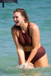 Iskra Lawrence in Different Bikinis and Swimsuits  Photoshoot for Aerie, Miami Beach 11/26/2018