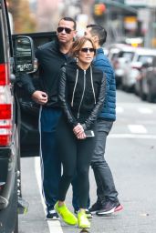 Jennifer Lopez Booty in Tights - Heading to the Gym in NYC 11/27/2018