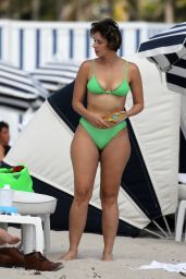 Julieanna Goddard in a Green Bikini 10/31/2018