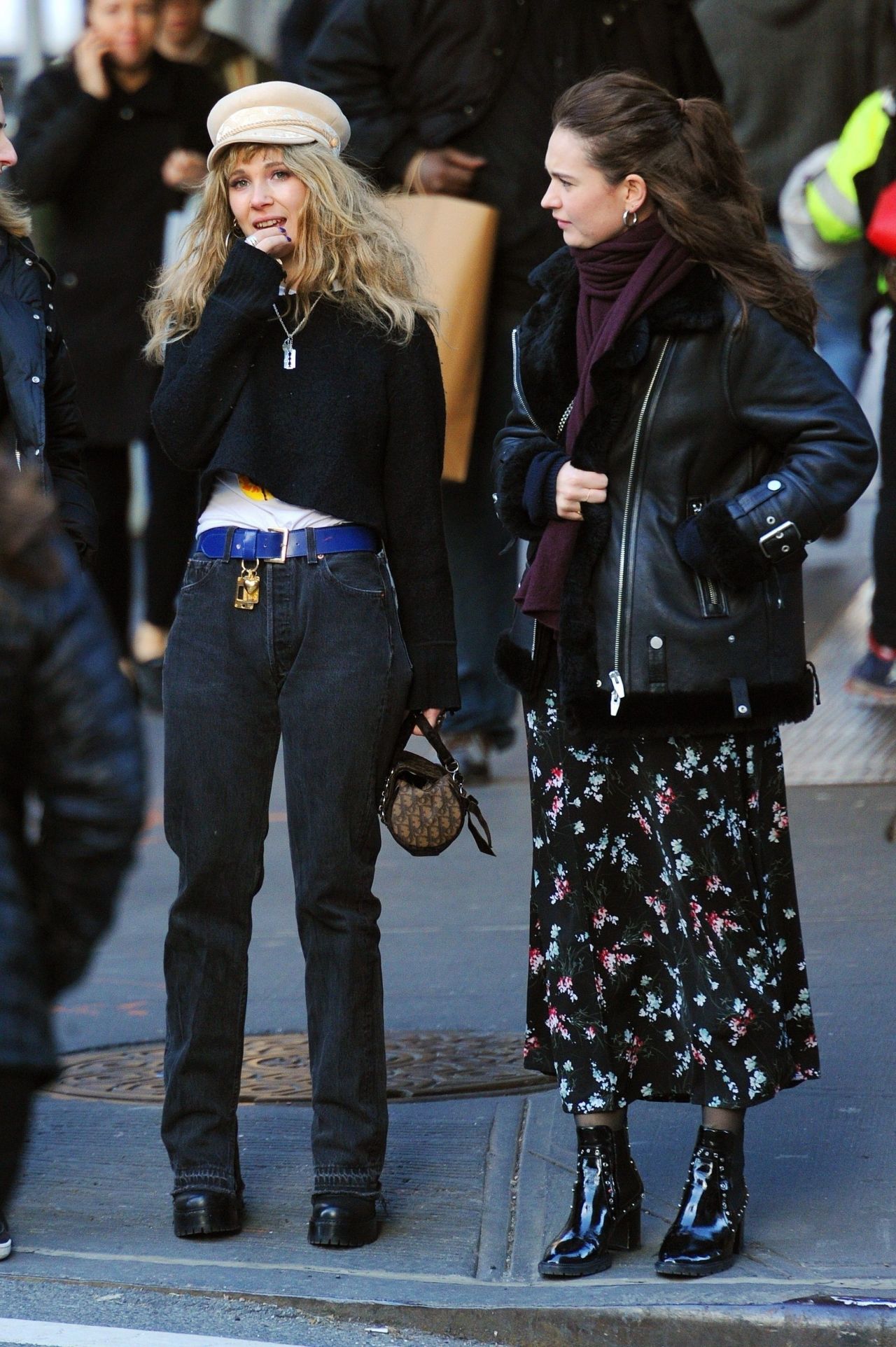 juno-temple-and-lily-james-in-matching-black-attire-nyc-11-20-2018-3.jpg