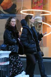 Juno Temple and Lily James in New York, November 2018