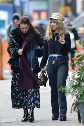 Juno Temple and Lily James in New York, November 2018