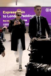 Kaia Gerber at Heathrow Airport in London 10/31/2018